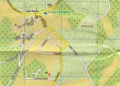 street map of prodromi village in cyprus